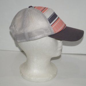 Columbia Womens Snapback Mesh Sport Trucker Hat Cap O/S Orange Gray Snap Back